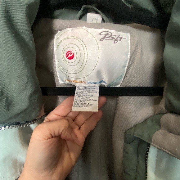 Drift Performance Boardwear Size M ski snowboarding coat blue/green - Picture 4 of 9